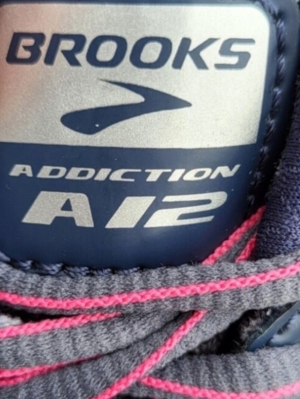Brooks Addiction 12 Athletic Run Jog Walk Shoe Sneaker Blue Gray Pink Women 9.5 - Picture 5 of 8